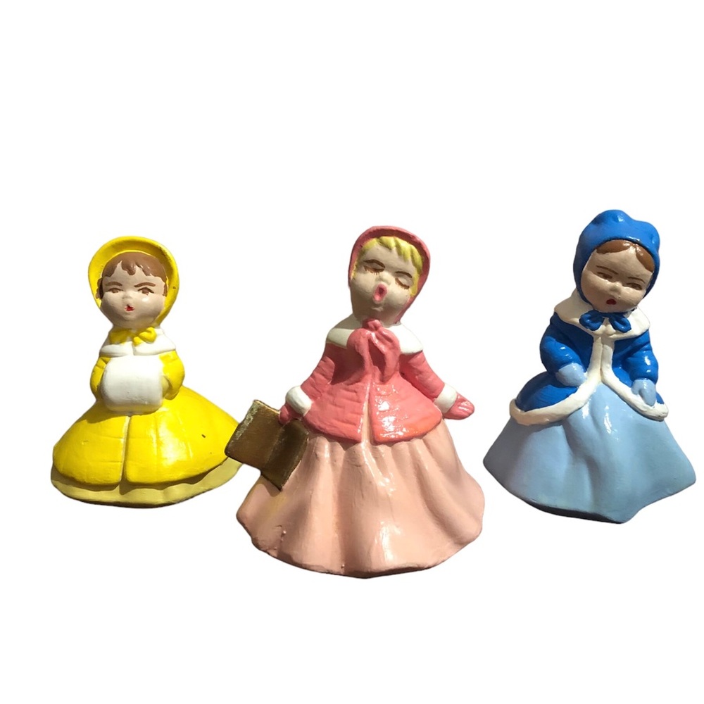 Set of 3 Vintage Holland Mold Carolers